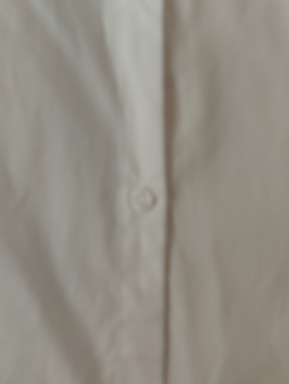White Cotton Blend Puff Sleeve Button Down Size Extra Large Quiet Luxury - Picture 5 of 10